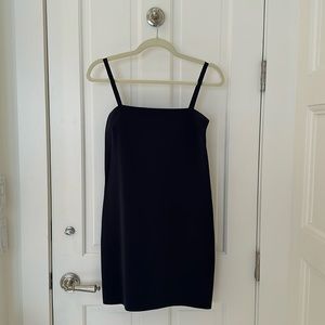 Helmut Lang navy spaghetti strap dress; size XS